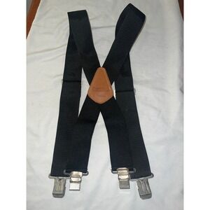 Popular Mechanics Suspenders Heavy Duty black made in USA!